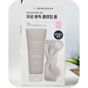 브링그린 뱀부 차콜 모공 정화 클렌징폼 모공까지 딥클렌징 400mL, 1세트