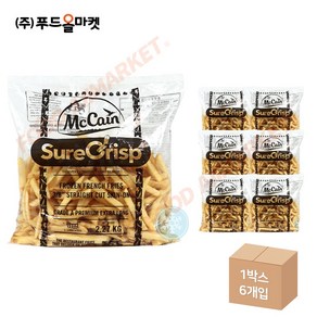 푸드올마켓_ 멕케인 스트레이트 컷 스킨온 2.27kg / 냉동 한박스 (2.27kg x 6ea), 6개