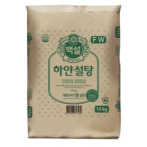 CJ제일제당 백설 하얀설탕 15kg, 1개