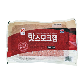 사조오양 핫스모크햄 1kg / 다이스컷 볶음밥 피자용 토핑햄, 1개