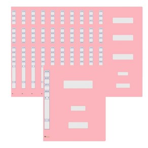 인터탑 종이정부화일 문서보관상자 PP화스너화일 플라스틱정부, 1팩, PP 정부문서파일 대용량 분홍색(30개)