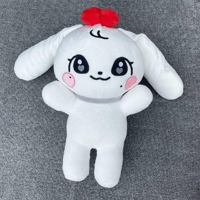 아이브 이서 원영 유진 레이 리즈 미니브 인형, 장원영 흰 토끼 인형 45cm, 1개