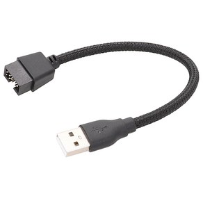 메인보드 내부 데이터 확장 케이블 USB A 장치와 9핀 USB Male 연결