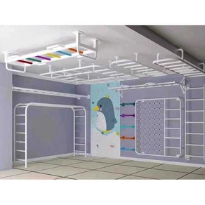 구름사다리 실내 키즈카페 암벽 등반 천장형 벽 설치, 단측 벽 사다리, 1개