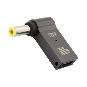 USB C타입 PD to DC 5.5x2.5 100W 노트북 충전 젠더 HT-CL021