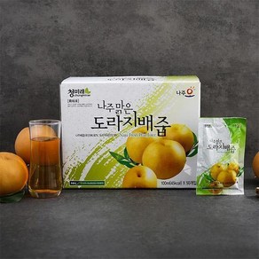 자연맛남 나주농협 맑은 도라지 배즙 100ml x 100포 121905, 100개