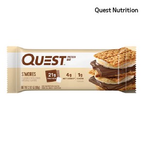 Quest Nutition 퀘스트 뉴트리션 프로틴 바 스모어 60gx1개/체중조절, 퀘스트뉴트리션_프로틴바(스모어)x1개, 60g, 1개