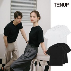 텐업오가닉100티셔츠 [텐업]오가닉코튼100 튜블러 Unisex 티셔츠 7장