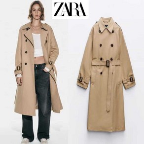 ZARA 여성자켓 윈드 브레이커 베이지 트렌치 코트