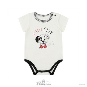 [디즈니베이비 여름]달마시안체크반소바디수트(OWHITE)_79R317503