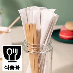 19cm 커피스틱(100개)우드스틱 칵테일 티스푼 아이스크림 하드바, 14cm스틱, 1개, 100개