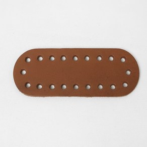 털실나라 통가죽 미니 타원형 가방바닥 10.5x4cm, 카멜, 1개