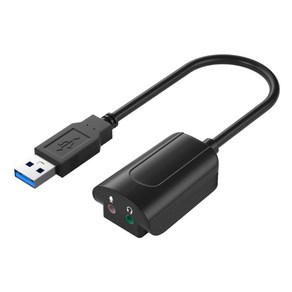 USB7.1 사운드 카드 외부 독립 사운드 카드 USB3.0 ~ 3.5mm 출력 마이크 입력 오디오 어댑터