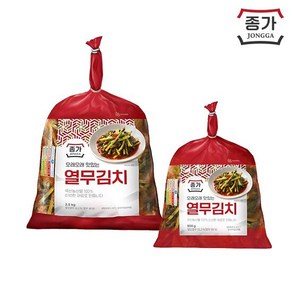 종가 종가집 열무김치 2.5kg+열무김치 0.9kg, 1개