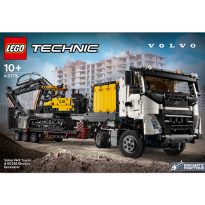 레고 테크닉 Volvo FMX 트럭 및 EC230 전기 굴착기 42175, 혼합색상, 1개