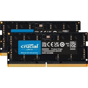 Cucial RAM 32GB 키트 (2x16GB) DDR5 4800MHz CL40 노트북 메모리 CT2K16G48C40S5