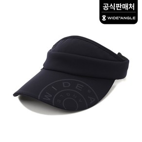 [와이드앵글 공식] [골프] 여성 CO 와이드챙 로고 바이저 WWP24C04N4, Navy, 1개