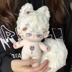 아이돌 무속성 솜인형 20cm 몸체 크림, 솜깅이 20cm 몸체, 크림(무골), 1개