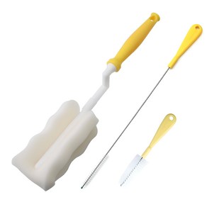 베이비베어 텀블러 세척솔 3종 세트, 노랑, 1개