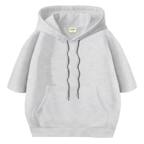 이라인 국산 반팔 후드티 오버핏 빅사이즈(~2XL) 남녀공용 루즈핏 특양면 무지