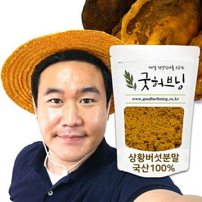 장수 상황버섯 분말 가루 차 물 국산 효능 100g 굿허브닝, 1개