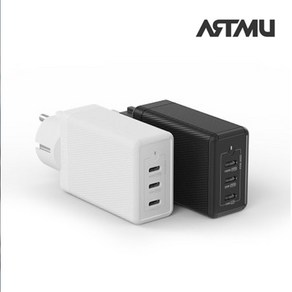 ARTMU 아트뮤 USB PD 100W PPS GaN 접지 멀티 초고속 충전기 GS710, 1개, 블랙