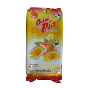 베트남 반피아 두리안 오리알 케익 BANH PIA 280G, 1개