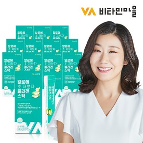 비타민마을 알로에 초 저분자 콜라겐 젤리 스틱, 300g, 12개