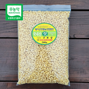 국내산 태기산잣 5번잣(500g) 황잣 백잣 [산지직송 견과류], 5번잣 500g(백잣), 1개