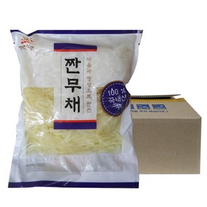 햇찬식품 짠무채1kg 10개 1박스, 1kg