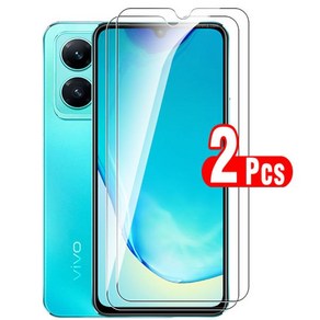 전체 커버 화면 보호기 강화 유리 Vivo V25 5G V 25E E 4G VivoV25 전화 필름 2 피스, 한개옵션2, 01 2 Font Glass, 03 스크린 프로텍터 뒤 스크린 프로텍터