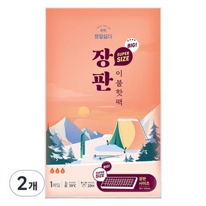 정말싫다 추위 장판 이불 핫팩 1400g, 2개