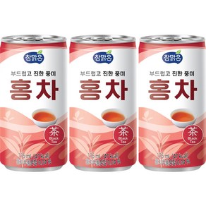 참맑은 홍차 음료 업소용 175ml 총90캔, 90개