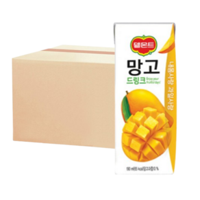 델몬트 망고 드링크 190ml 24팩 2박스(총 48팩), 48개