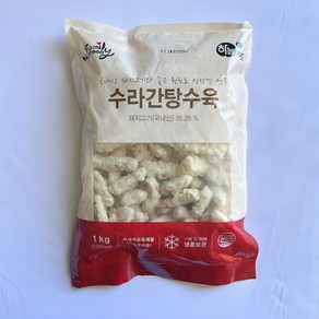 수라간탕수육 하늘푸드 냉동 통 1Kg, 1개, 1L