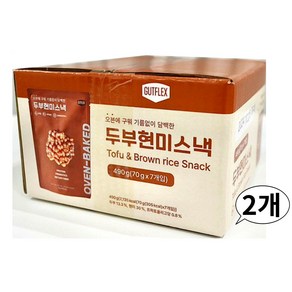 것플렉스 두부현미스낵 490G (70G X 7), 70g, 14개