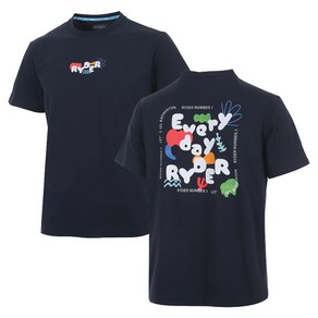라이더 2025RC-7 남성 여성 공용 배드민턴 반팔 티셔츠 오버핏
