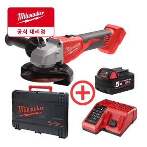 밀워키 충전그라인더 M18 BLSAG100X-501X(185.0), 1번 기본구성-베어툴, 1개