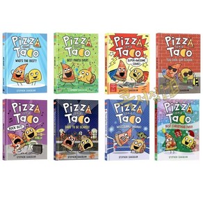 [콕서점] 피자 앤 타코 8권 세트 영어원서 그래픽노블 Pizza and Taco 음원제공, 피자 앤 타코 (8권 세트)
