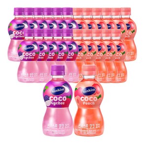 광동 썬키스트 300ml 코코 리치 12입+코코 피치 12입 총 24개