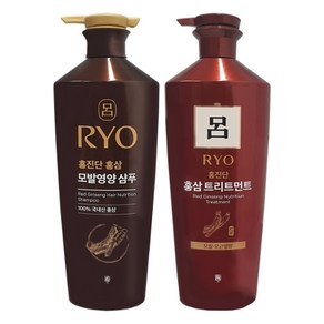 려 홍진단 홍삼 모발영양 샴푸 820ml + 트리트먼트 820ml, 1개, 단품