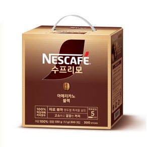 네스카페 수프리모 아메리카노 블랙 300T, 1.1g, 300개입, 1개