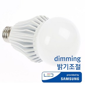 나스필 LED 전구 벌브 조광 Dimming 18W E26 전구색, 1개