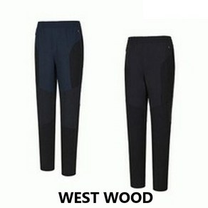 웨스트우드 WEST WOOD 봄 가을 간절기 등산 트레이닝 등 야외활동에 편하고 활동적인 남성 트리코트 블록 밴드팬츠 WL1MSPT519