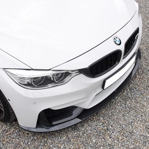 BMW M4 프론트립 범퍼 댐 튜닝 파츠 2014년-2020년 호환 용품, M4 프론트립 (블랙유광) V타입