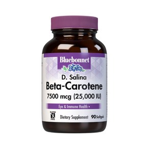 BlueBonnet Mixed Beta-Carotene 25000 IU Soft Gels Re BlueBonnet 혼합 베타-카로틴 25000 IU 소프트 젤 붉은 갈색 90