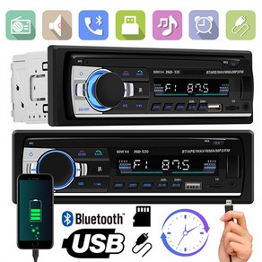 EVEAN 12V 1 Din USB 블루투스 자동차 스테레오 MP3 오디오 플레이어 FM 라디오