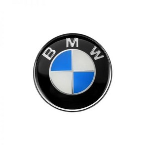 bmw부품조회 퍼포먼스 튜닝 악세사리 BMW 자동차 핸들 엠블럼 스티커 블루 블랙 카본 로고 E39 E46 E60 E90 E30 E36 E87 E91 E92 F10 F20 F30, Blue White, 45mm sticke