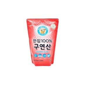 유한락스도마행주용 살균세척제 500g, LG 한입 100% 구연산 1KG / 물때제거 섬유유연, 1개