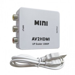 별도표기 AV신호를 HDMI로 연결 av to hdmi 컨버터 변환기, 단품, 1개